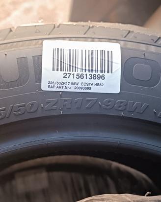 Pneumatici NUOVI di pacca 225/50/17 ESTIVI