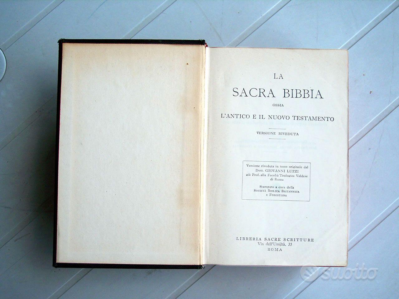 BIBBIA VALDESE - Collezionismo In vendita a Pesaro e Urbino