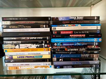 DVD musicali concerti Lennon, Hendrix, Radiohead