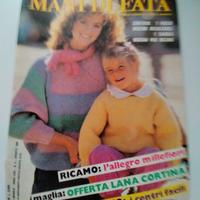 riviste MANI DI FATA e schede x ricami e maglia