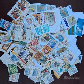 Lotto oltre 600 francobolli usati da collezione 
