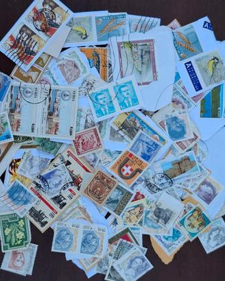 Lotto oltre 600 francobolli usati da collezione 
