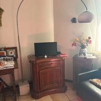 Lampada ad arco con base in marmo anni 60