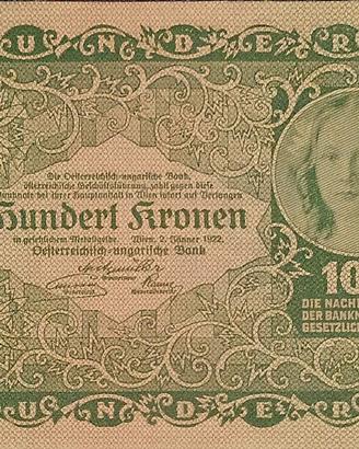 Banconota da 100 Kronen – Prima Repubblica