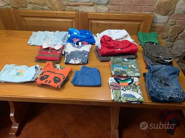 (Lotto 7) abbigliamento 12/24 mesi