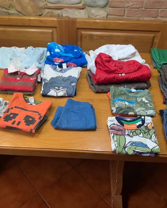 (Lotto 7) abbigliamento 12/24 mesi