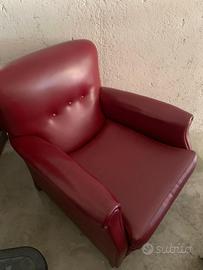 Poltrona singola rossa
