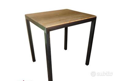 Tavolo stile industriale il legno e ferro