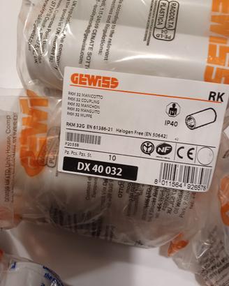  133 Stock materiale elettrico gewiss  tubo 