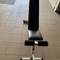 PANCA PIEGHEVOLE REGOLABILE ESERCIZI FITNESS