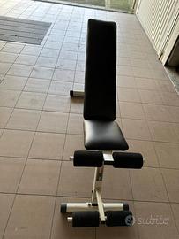 PANCA PIEGHEVOLE REGOLABILE ESERCIZI FITNESS