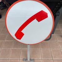 Targa telefono pubblico targa Vintage Anni 80