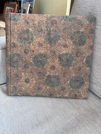 Album fotografico, pelle di quercia floreale