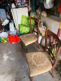 Sedie vintage in legno