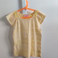 T-shirt gialla ragazza Cycleband 13-14 anni