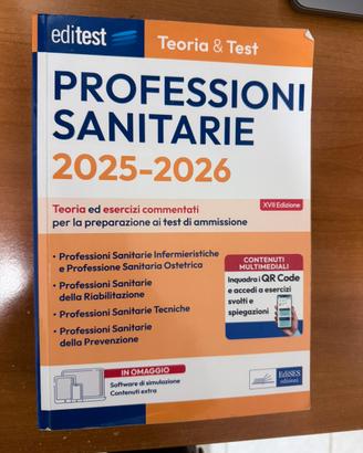 Libro professioni sanitarie teoria e test2025 2026