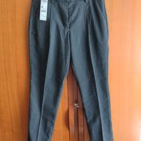 Pantalone gessato con pinces Sisley 