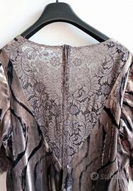 Abito sartoriale in velluto vero vintage gothic 