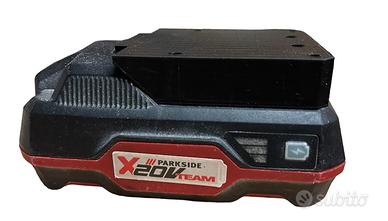 Adattatore batteria parkside x20v