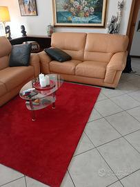 coppia di divani in pelle