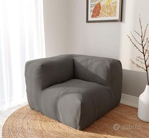 Maxi poltrona divano angolare in tessuto