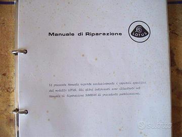 TALBOT LOTUS–MANUALE D’OFFICINA-ORIGINALE