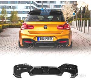 DIFFUSORE BMW F20 LCI 15- LOOK CS NERO LUCIDO