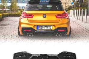 DIFFUSORE BMW F20 LCI 15- LOOK CS NERO LUCIDO