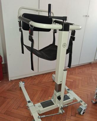 Sedia a rotelle/sollevatore per persona disabile/a