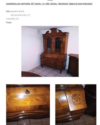 Credenza con vetrinetta