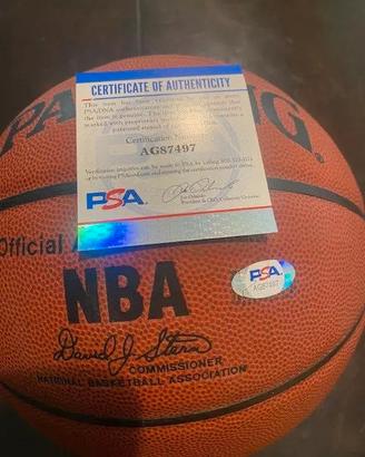 Pallone Spalding Nba autografato Allen Iverson COA