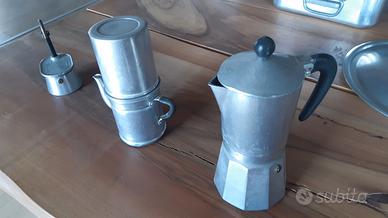 Caffettiere moka napoletana vintage alluminio - Collezionismo In vendita a  Brindisi