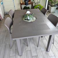 tavolo Nardi in resina allungabile