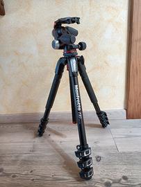 Treppiede Manfrotto 190X3 + Testa 804 a 3 VIE MK19