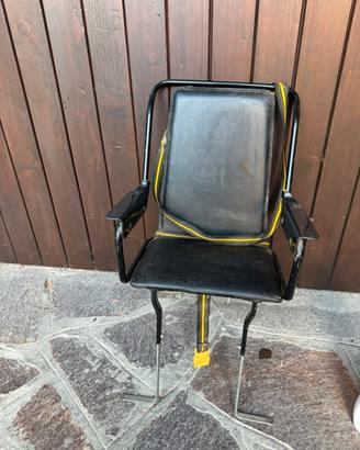 Seggiolino bici bambino con poggiapiedi