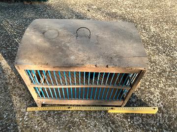 GABBIA UCCELLINI LEGNO