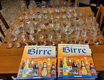 Enciclopedia della Birra DE AGOSTINI con bicchieri