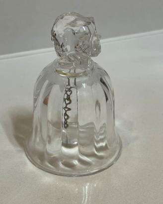 Campanella vintage in vetro con elefantino