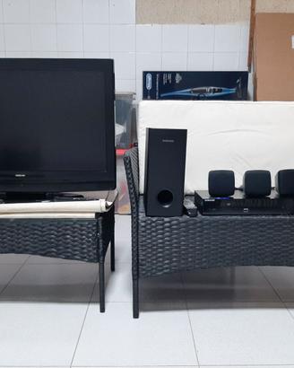 TV, digitale terrestre, dolby sourraund + cavi
