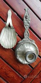 Portacandela o portabugia e cucchiaio da chiesa