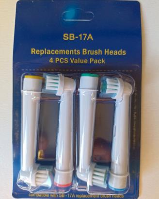 Testine compatibili per spazzolini Oral b (SB-17A)
