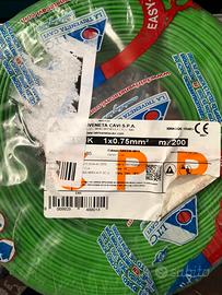 Cavo verde 0.75mmq