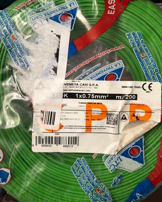 Cavo verde 0.75mmq