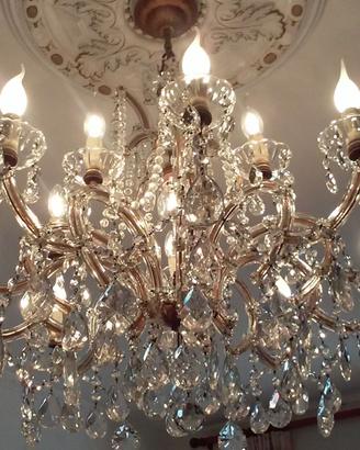 Lampadario Maria Teresa 15 luci vintage