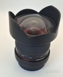 Samyang ED AS IF UMC 14mm f/2.8 - Attacco Canon EF