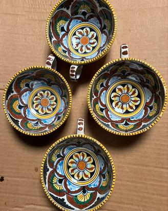 4 tazze ceramica di Ghirla