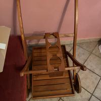 Carrello portavivande legno