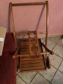 Carrello portavivande legno