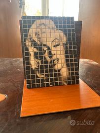 Quadro mosaico Marilyn Monroe in bianco e nero