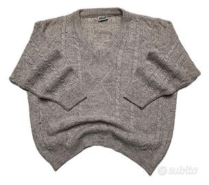 Maglione Dimet Maglieria Beige VTG Tg L Ottime